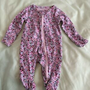Carter’s Floral Pink Baby Newborn One Piece Footie